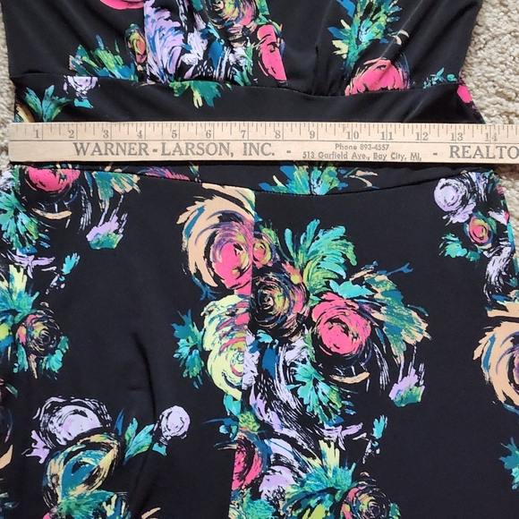 CLARA SUNWOO Floral Signature jumpsuit Size S Colors black pink green turquoise - Picture 4 of 14
